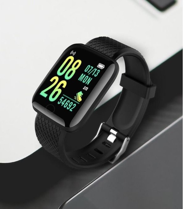 116plus Smart Bracelet Sports Bracelet D13 Color - screen Fitness Tracker with Step - counting Bluetooth Reminder Heart - rate and Blood Pressure Monitoring